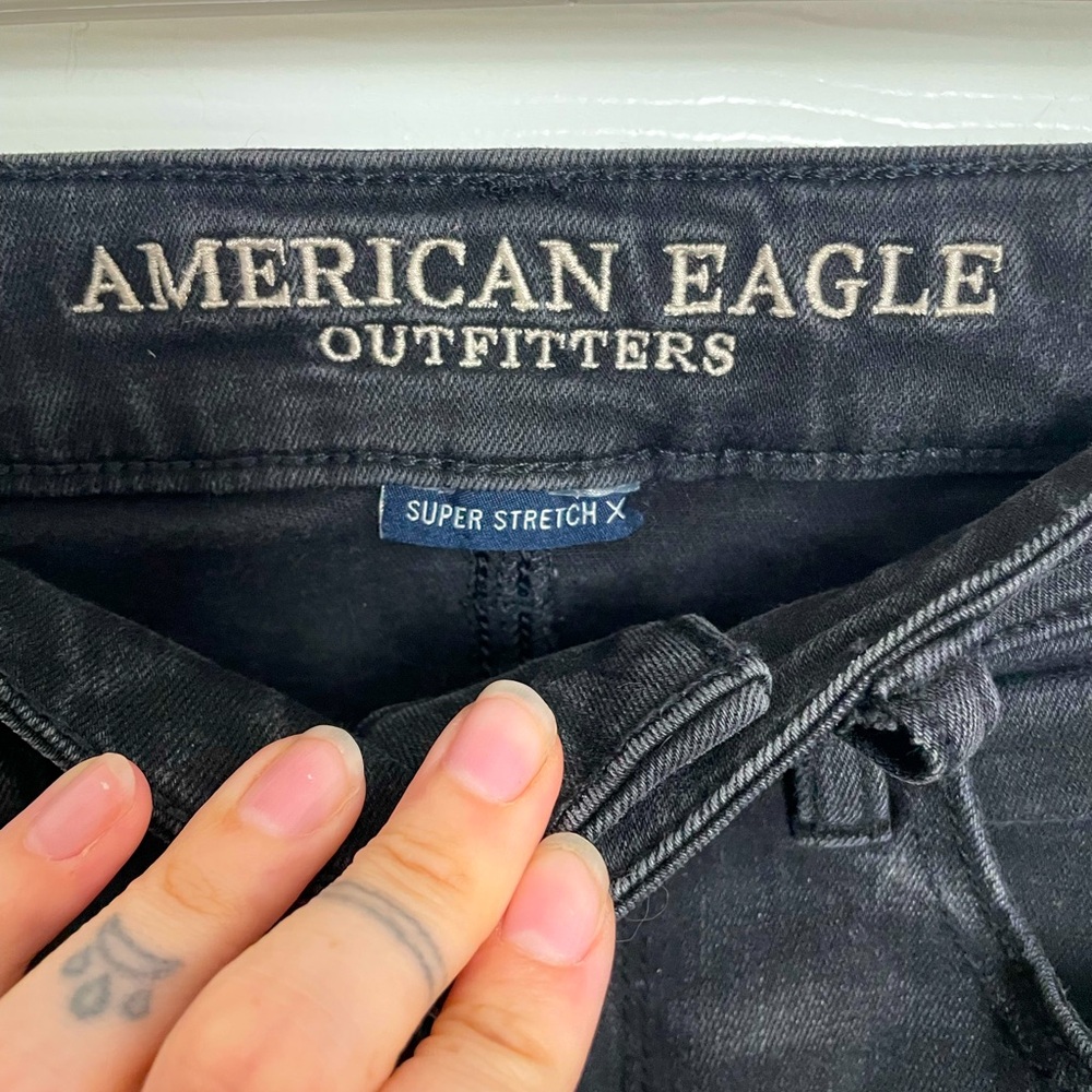 High rise, distressed skinny jeans from American Eagle